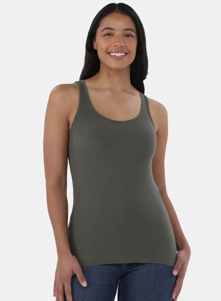 Time and Tru Women's Ribbed Tank Top.