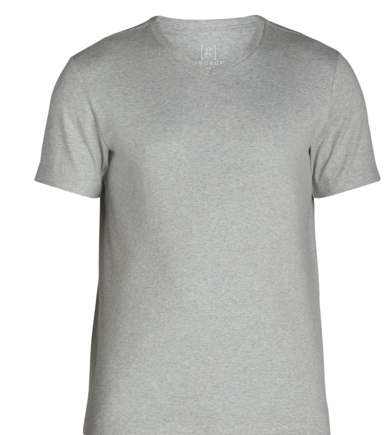 George Men’s & Big Men’s V-Neck Short Sleeve Tee.