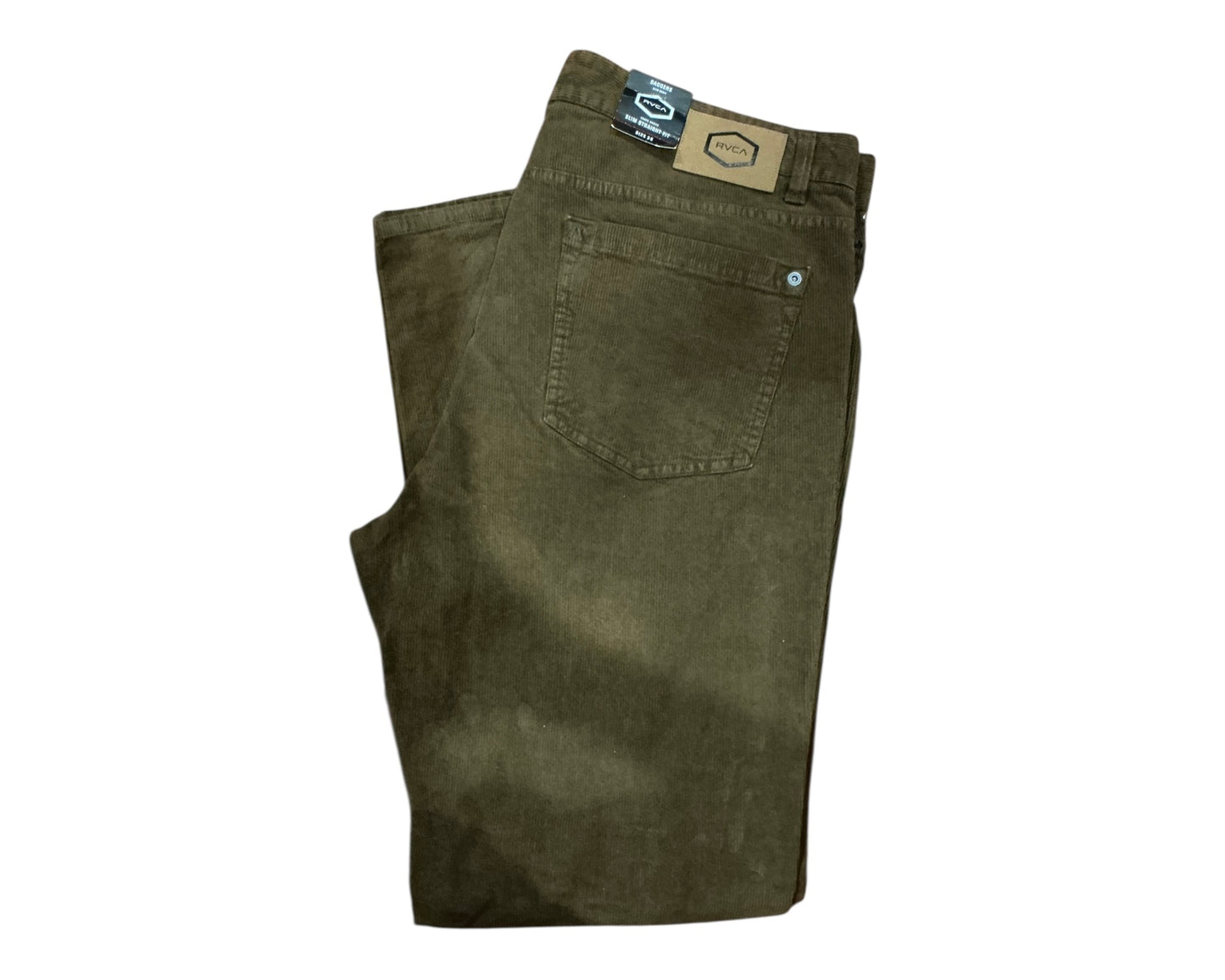 RVCA Men’s Corduroy Pants – Dark Army (DKA)