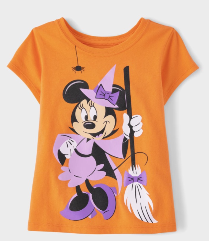 Toddler Girls Minnie Mouse™ Witch Graphic Tee - Orange