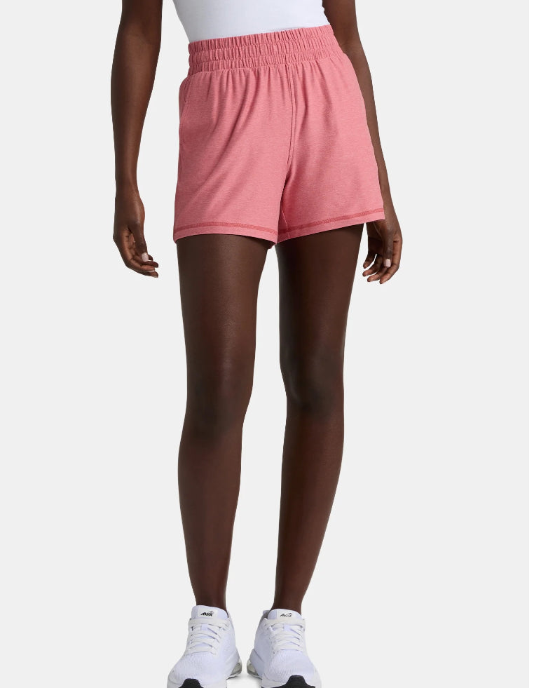 Athletic Works Women's and Women’s Plus ButterCore Soft Performance Gym Shorts.