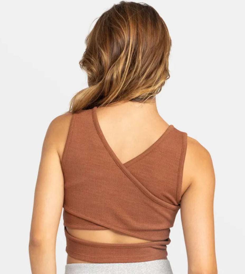 ROXY Good Keepsake Knit Tank – Cocoa Brown