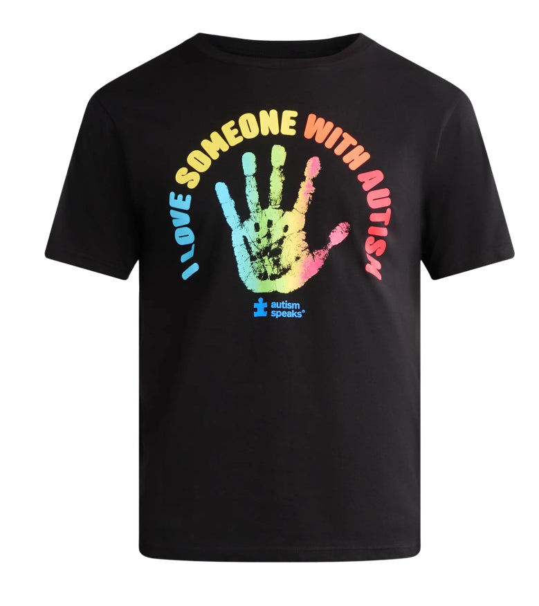 Autism Awareness Hand Print Graphic T-Shirt.