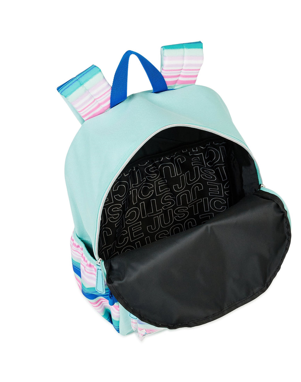 Justice Girls Backpack with Lunch Bag 3-Piece Set Turquoise