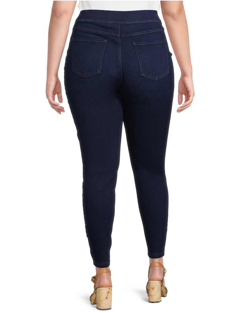 Terra & Sky Women's Plus Size Jeggings, 28" Inseam.