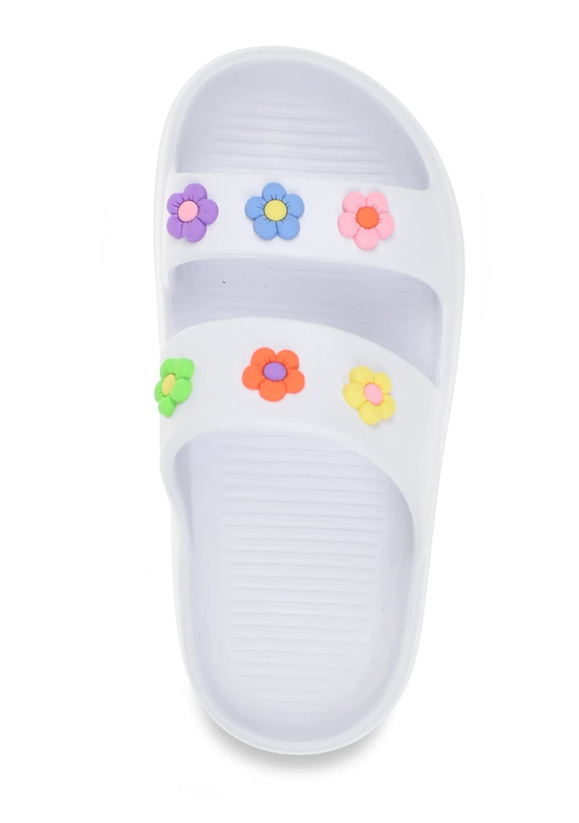 Wonder Nation Girl Eva Slide Sandals With Charms