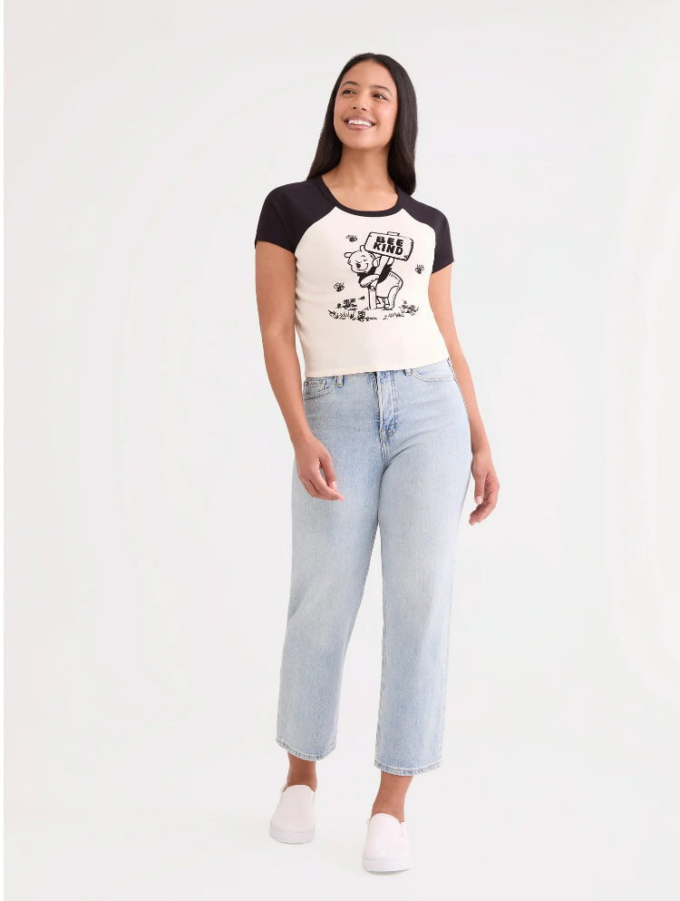 Pooh Black Combo Graphic Tee