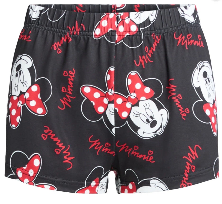 Minnie Mouse Women's and Women's Plus Jersey Sleep Shorts