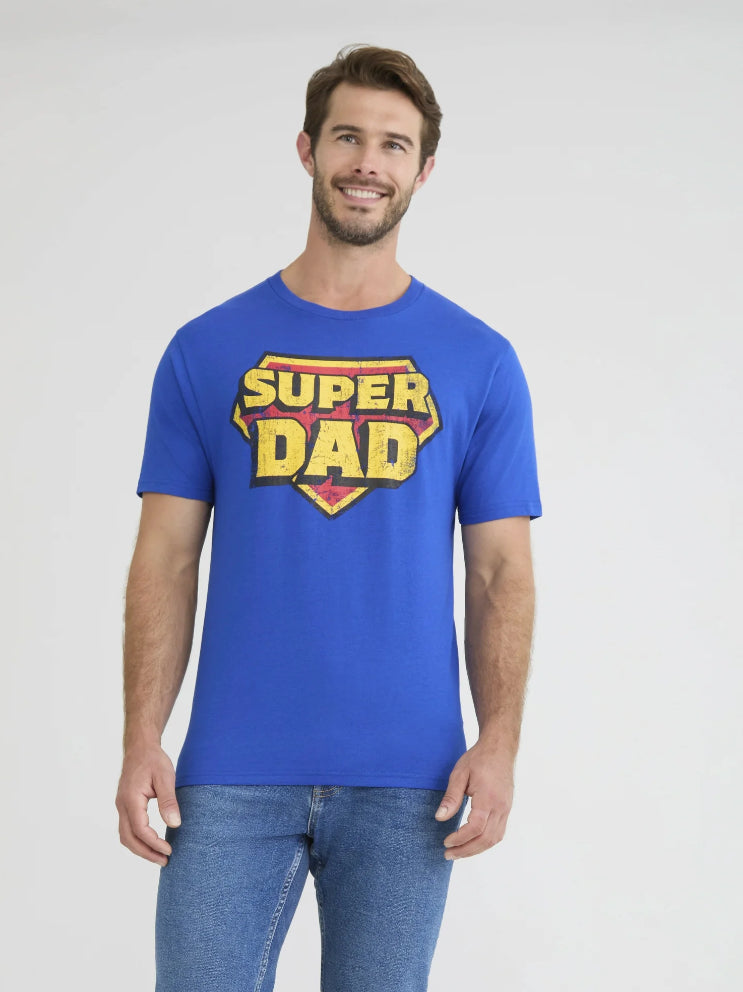 Men's and Big Men's Father's Day Super Dad Graphic Tee Shirt from Way to Celebrate.