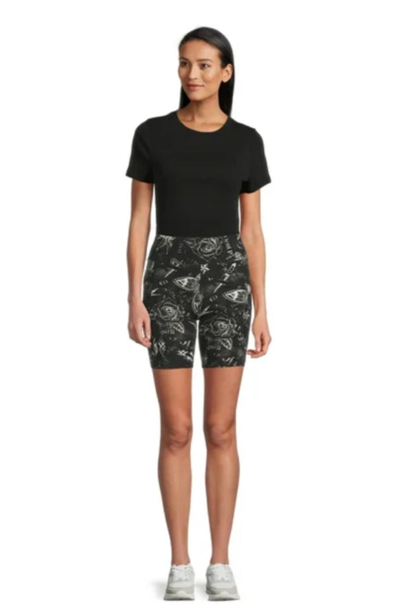 No Boundaries High Rise Bike Shorts, 7” Inseam, Women's