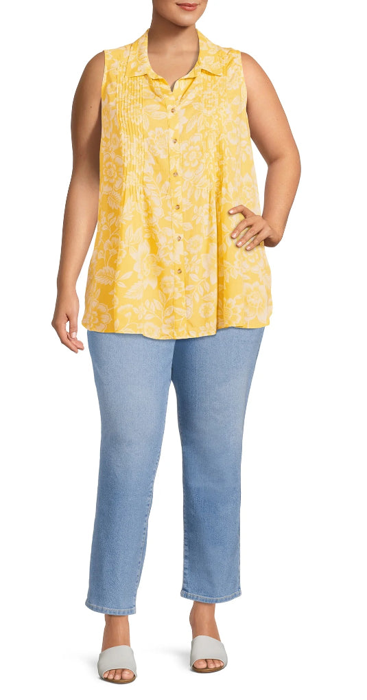 Terra & Sky Women's Plus Size Core Straight Leg Jeans