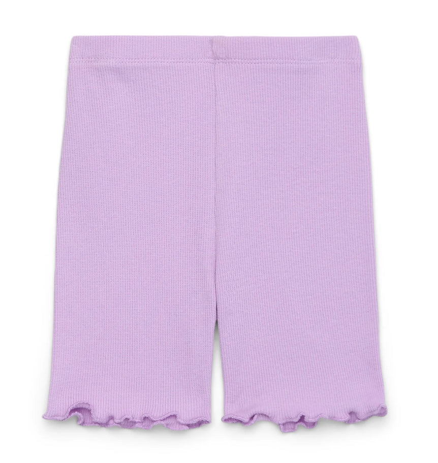 Garanimals Toddler Girl Rib Biker Shorts with Lettuce Hem.