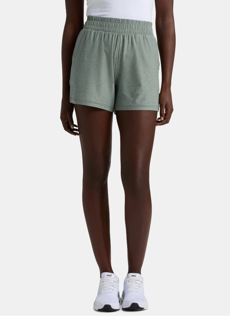 Athletic Works Women's and Women’s Plus ButterCore Soft Performance Gym Shorts.