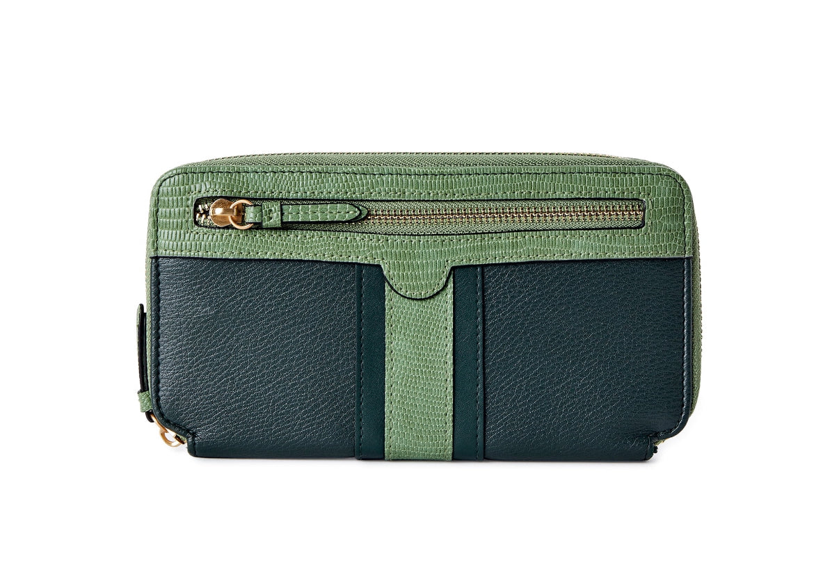 Time and Tru Women's Freda Wallet, Dark Aloe