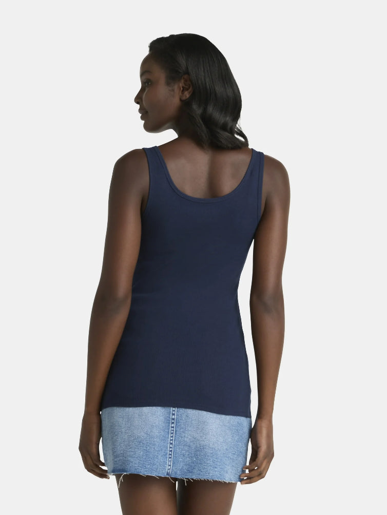 Time and Tru Women's Ribbed Tank Top.
