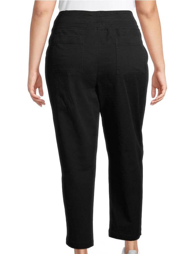 Terra & Sky Women's Plus Size Cargo Utility Pants