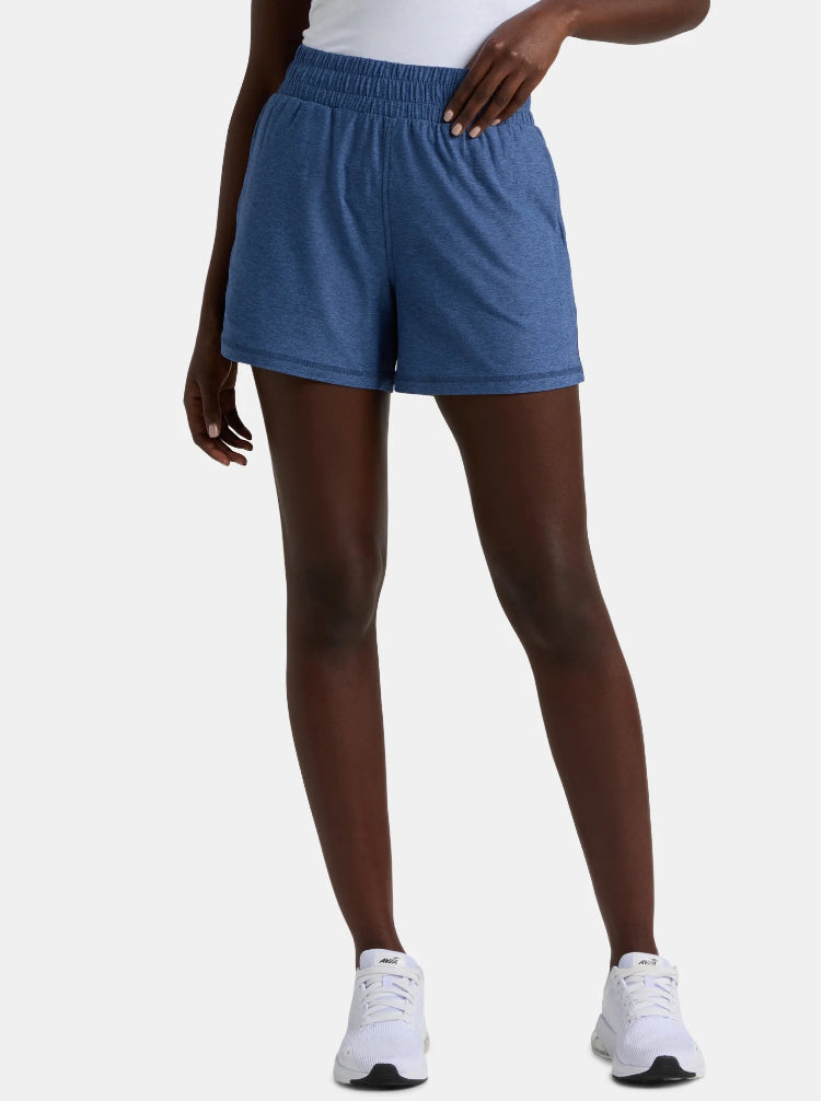 Athletic Works Women's and Women’s Plus ButterCore Soft Performance Gym Shorts.
