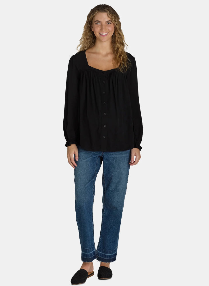 Time and Tru Maternity Square Neck Top