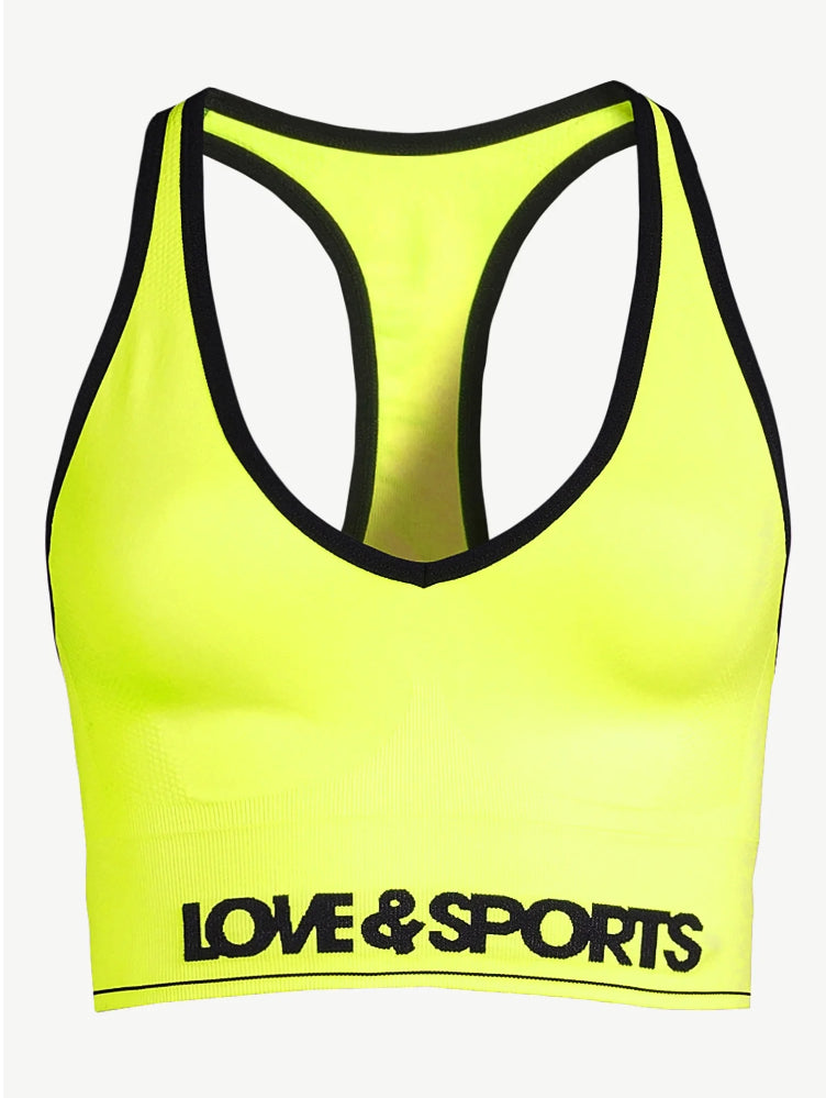 Love & Sports Women's Plunge Sports Bra