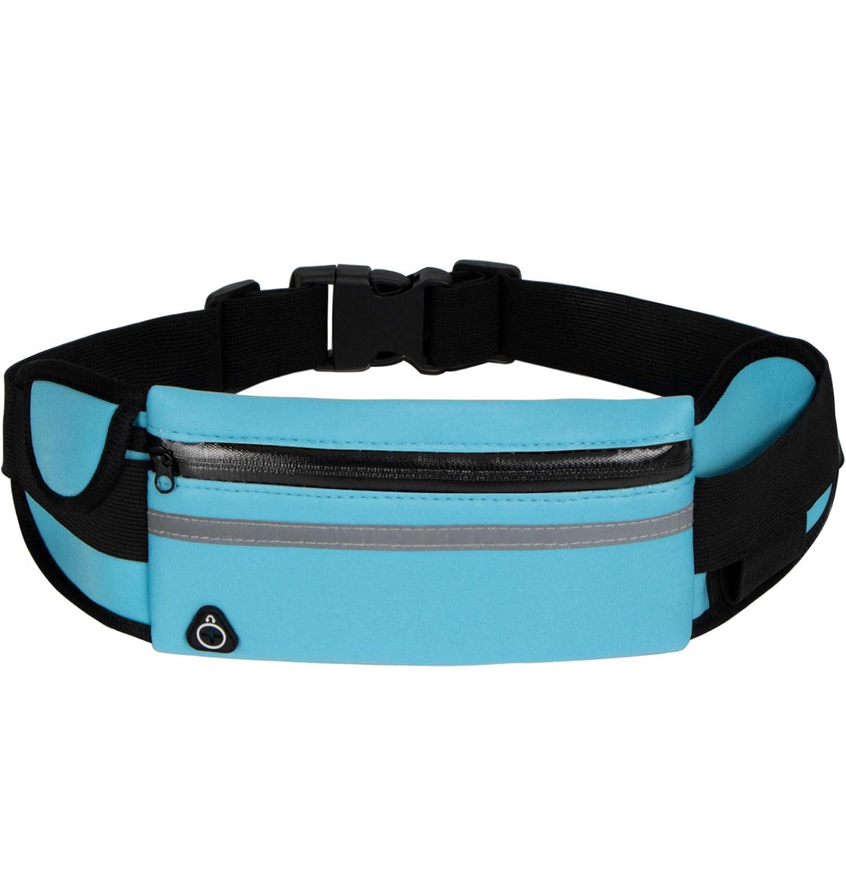 Blue Running Belt Fanny Pack,Waist Pack Bag for Hiking Cycling Workout