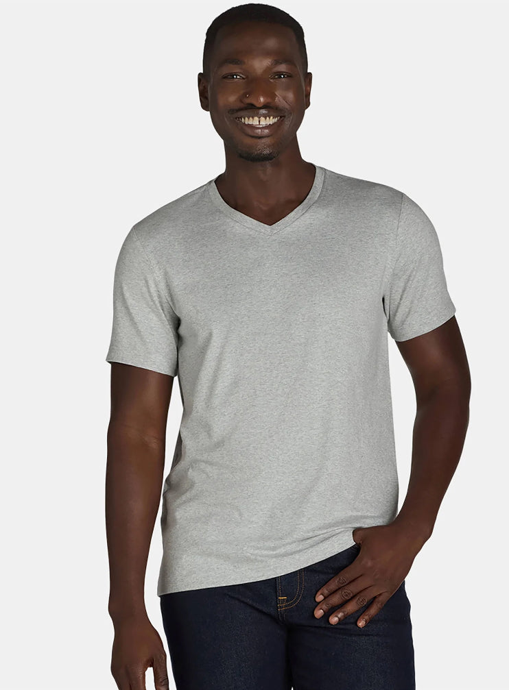 George Men’s & Big Men’s V-Neck Short Sleeve Tee.