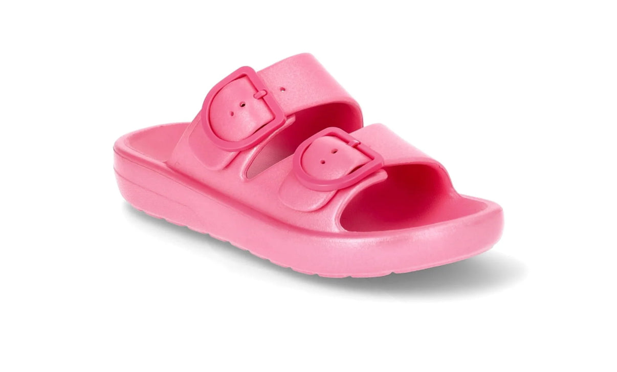 Wonder Nation Girls EVA Double Buckle Sandals