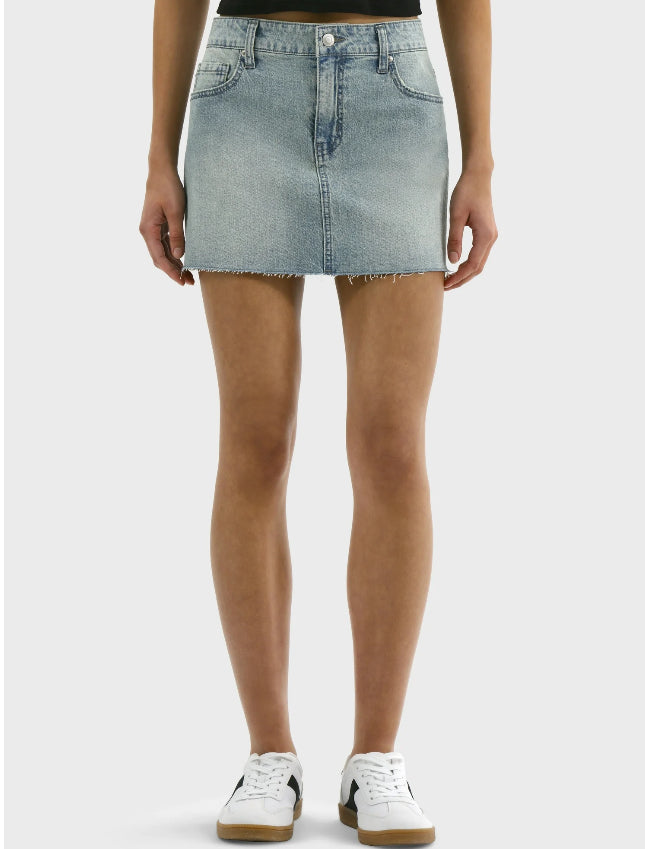 No Boundaries Denim Mini Skirt