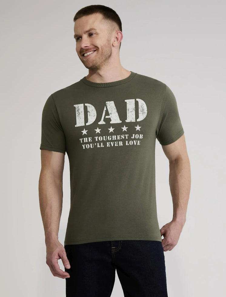 Men's and Big Men's Father's Day Army Ranger Dad Graphic Tee Shirt from Way to Celebrate.