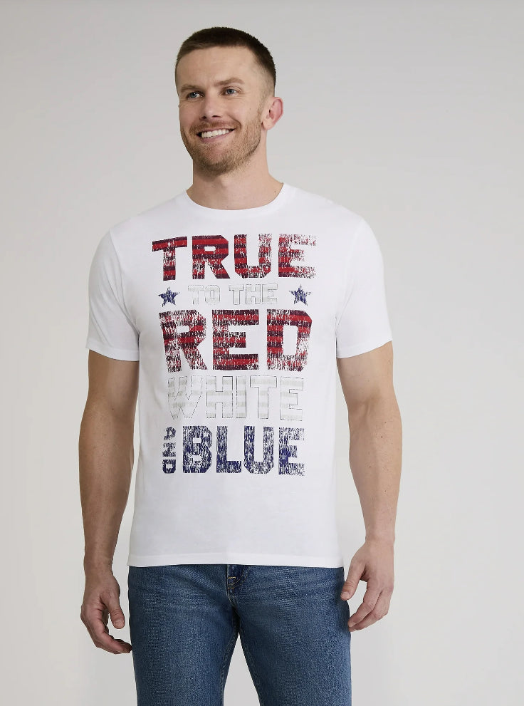 Men’s and Big Men's 4th of July USA True Colors Americana Graphic Tee Shirt by Way to Celebrate.