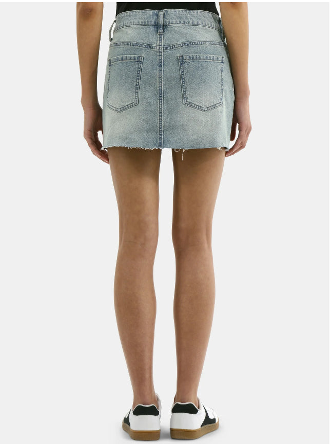 No Boundaries Denim Mini Skirt