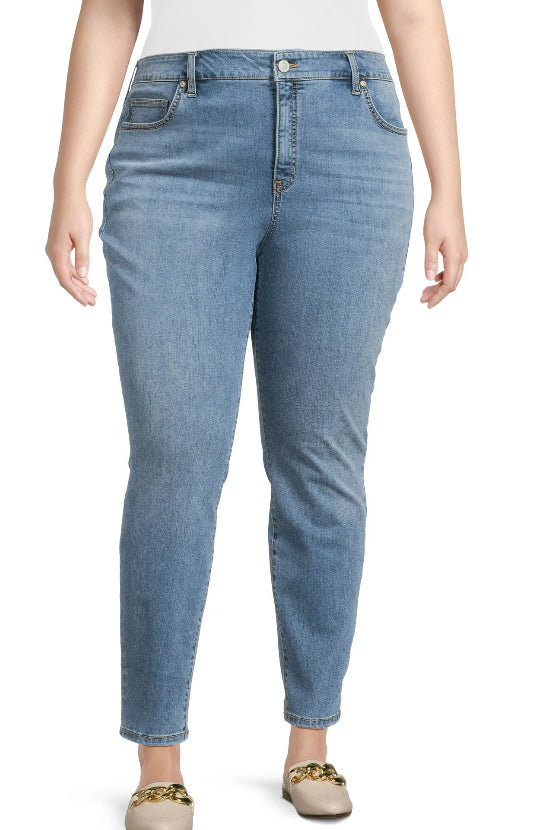 Terra & Sky Women's Plus Size Skinny Jeans.