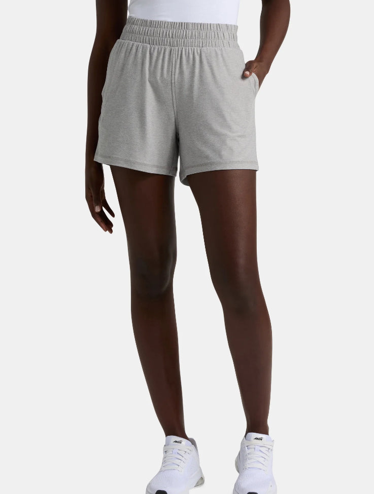 Athletic Works Women's and Women’s Plus ButterCore Soft Performance Gym Shorts.