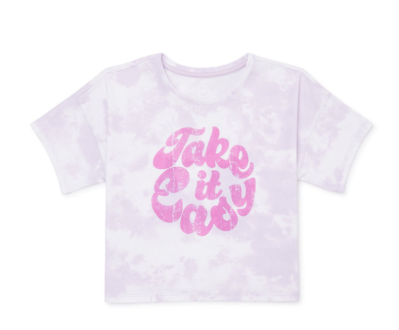 Wonder Nation Girls Boxy Graphic Tee