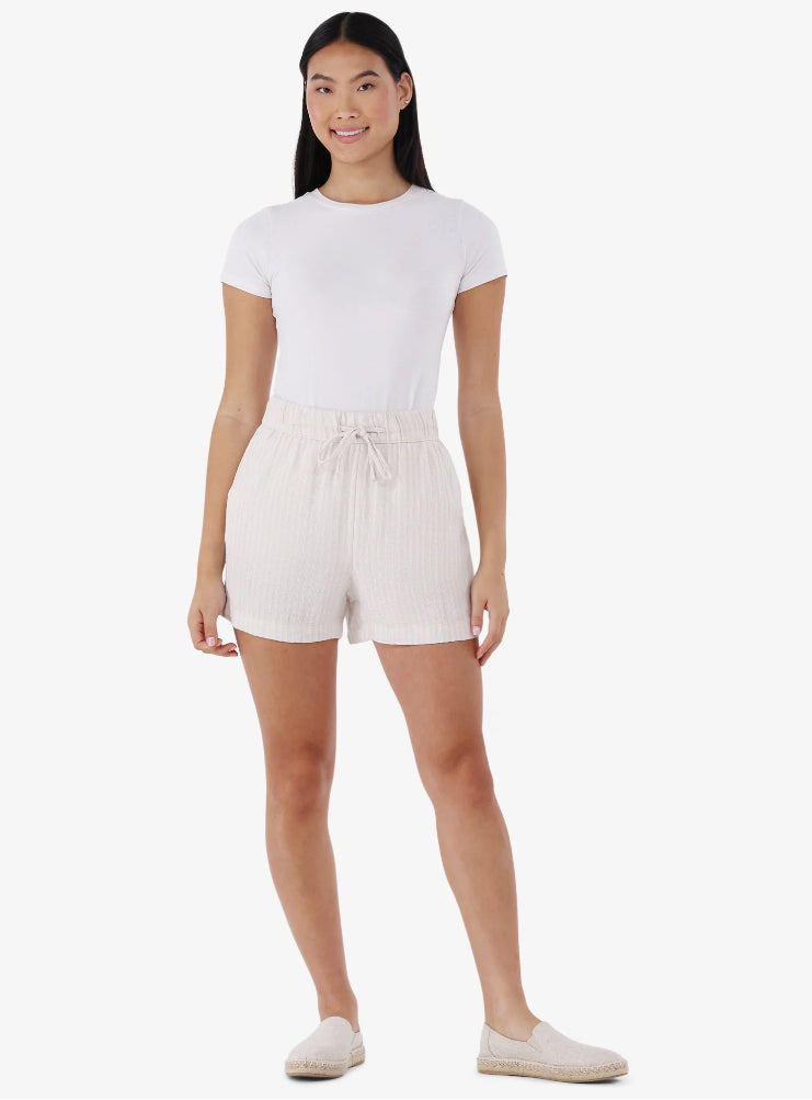 Pull-On Relaxed Fit Linen Shorts
