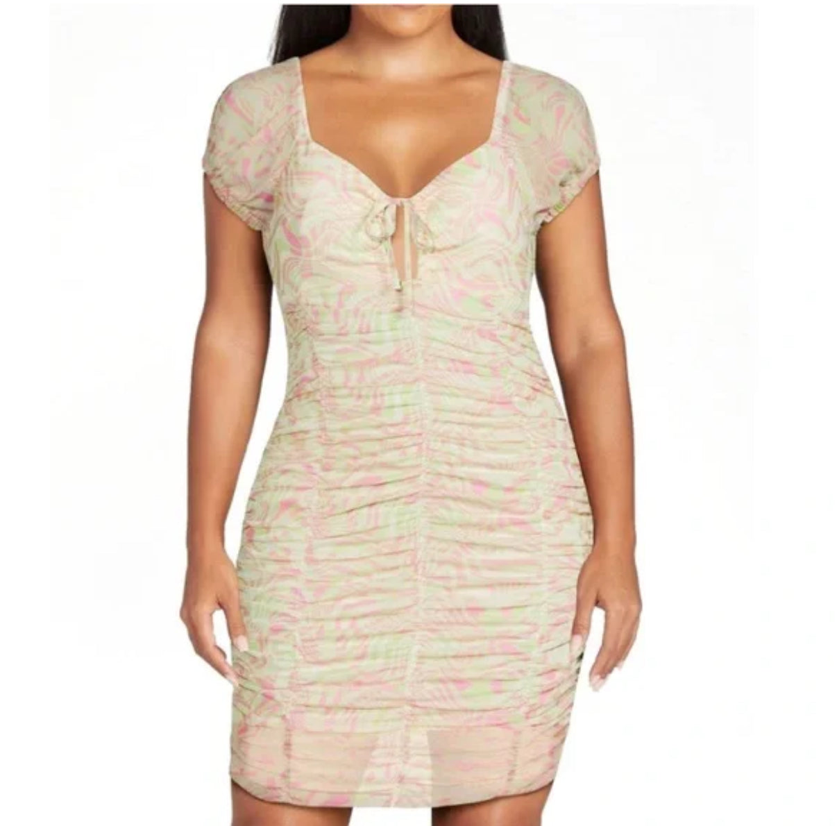 Madden NYC Sweetheart Cutout Bodycon Dress
