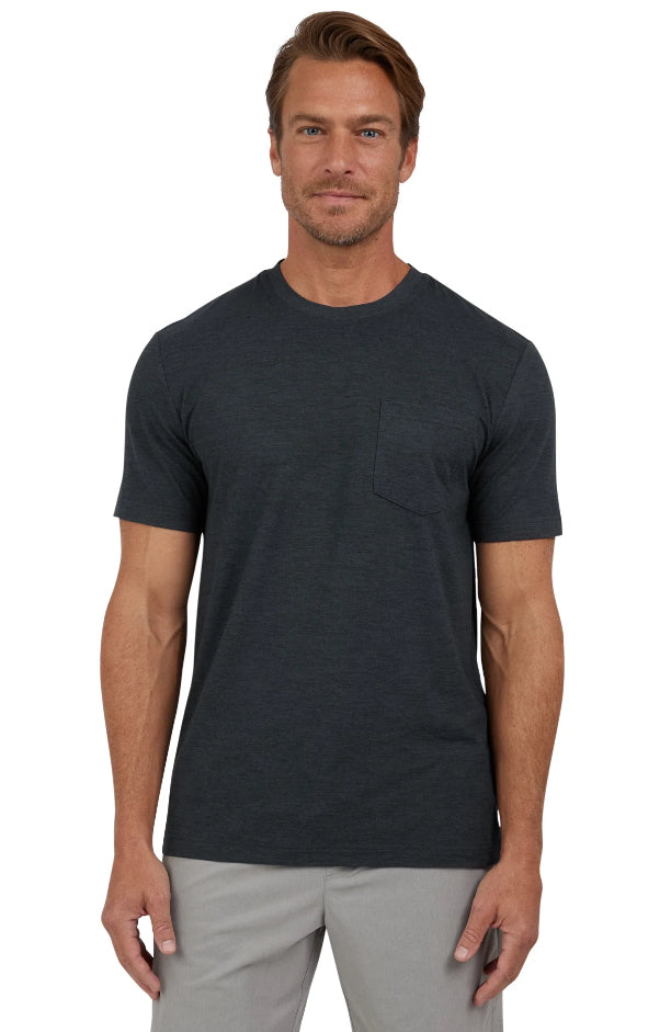 Chaps Men's and Big Men's Short Sleeve Performance Pocket Tee Shirt.