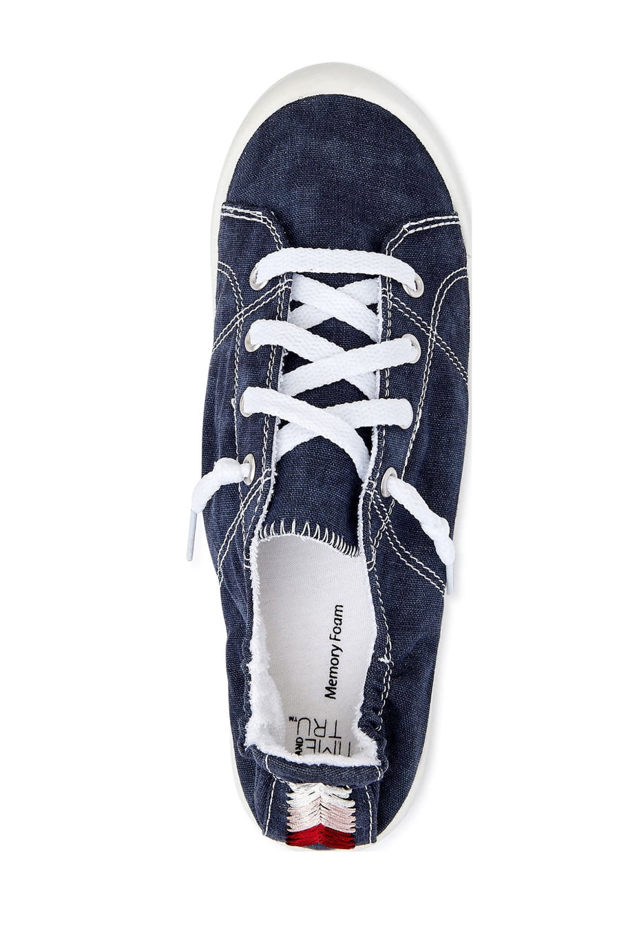 Time and Tru Women's Scrunch Back Slip-On Sneaker