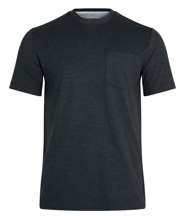 Chaps Men's and Big Men's Short Sleeve Performance Pocket Tee Shirt.
