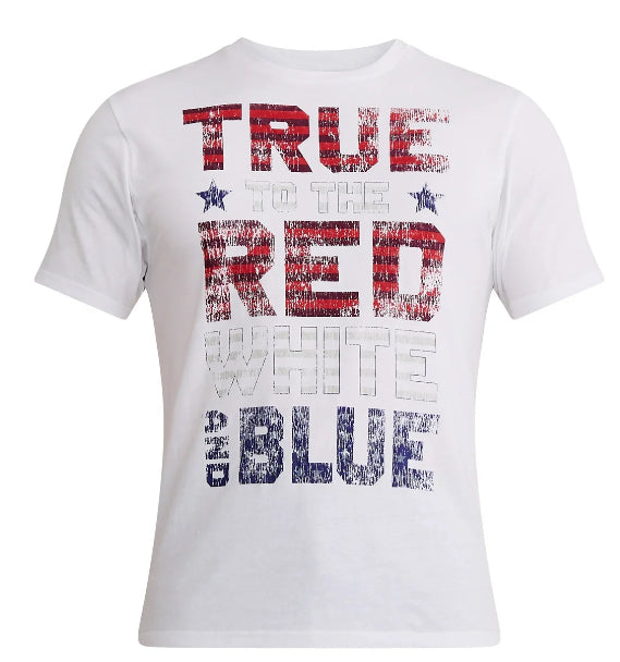 Men’s and Big Men's 4th of July USA True Colors Americana Graphic Tee Shirt by Way to Celebrate.