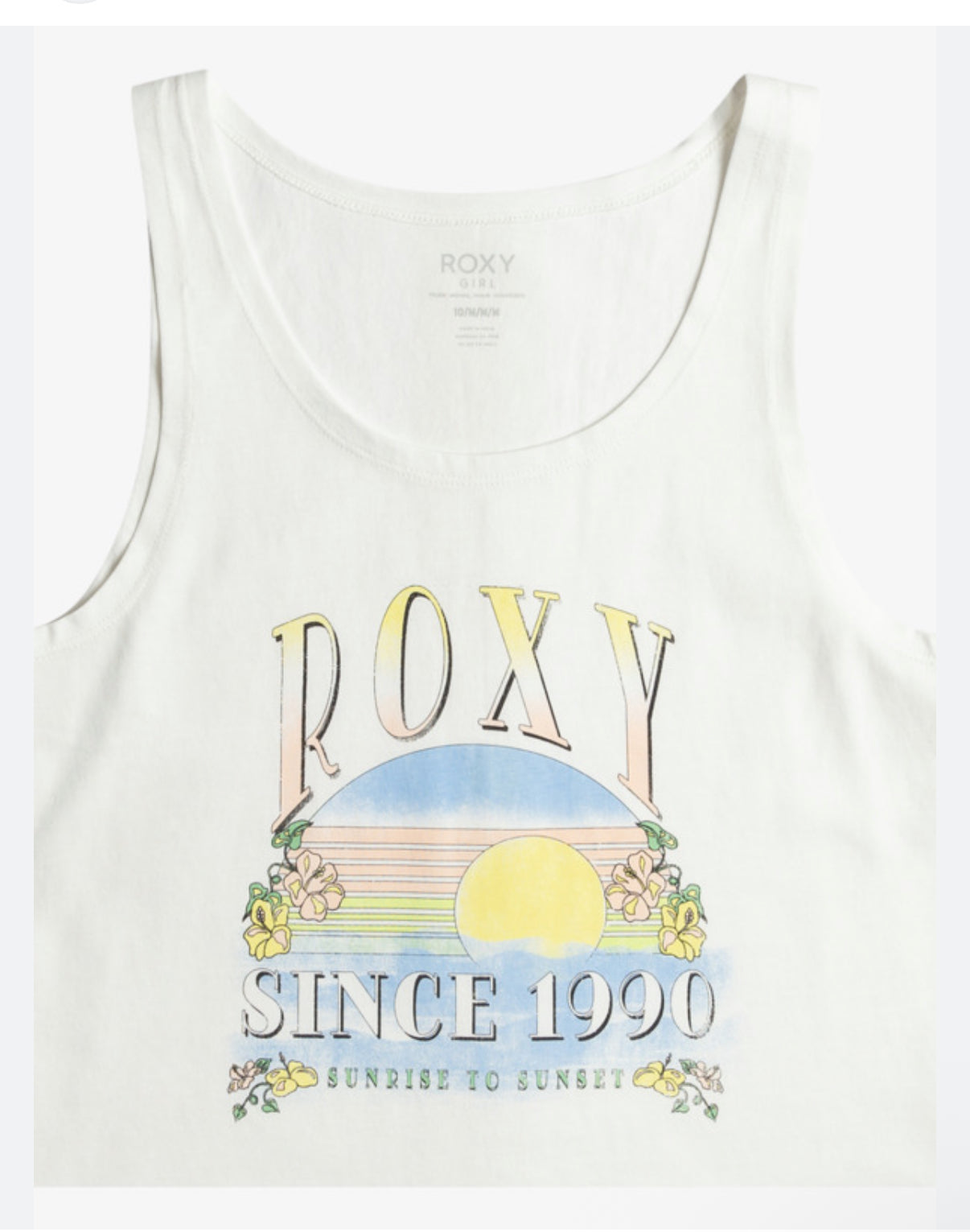 ROXY “Sunrise to Sunset” Ribbed Tank Top