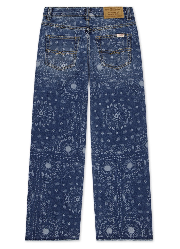 Levi Strauss Signature Girls Wide Leg Jeans.