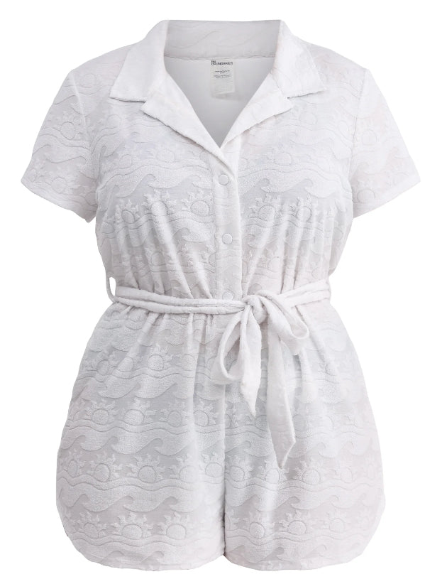 No Boundaries Terry Loop Coverup Romper, Women's