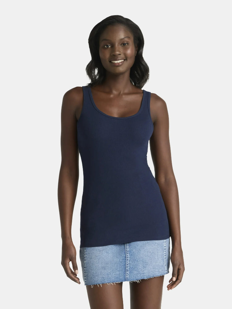 Time and Tru Women's Ribbed Tank Top.