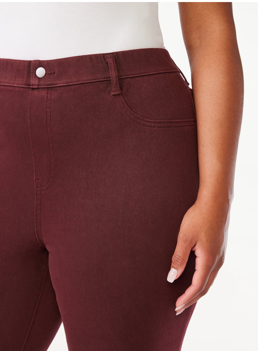 Time and Tru Women's High Rise Jeggings, 29" Inseam