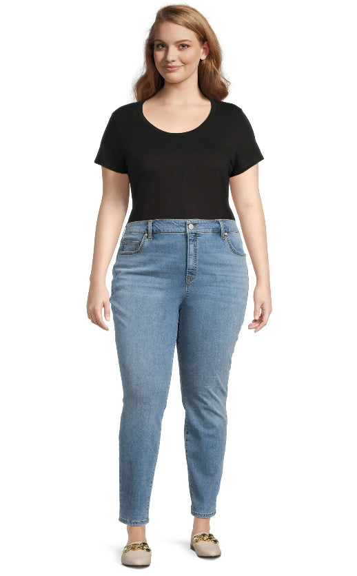 Terra & Sky Women's Plus Size Skinny Jeans.