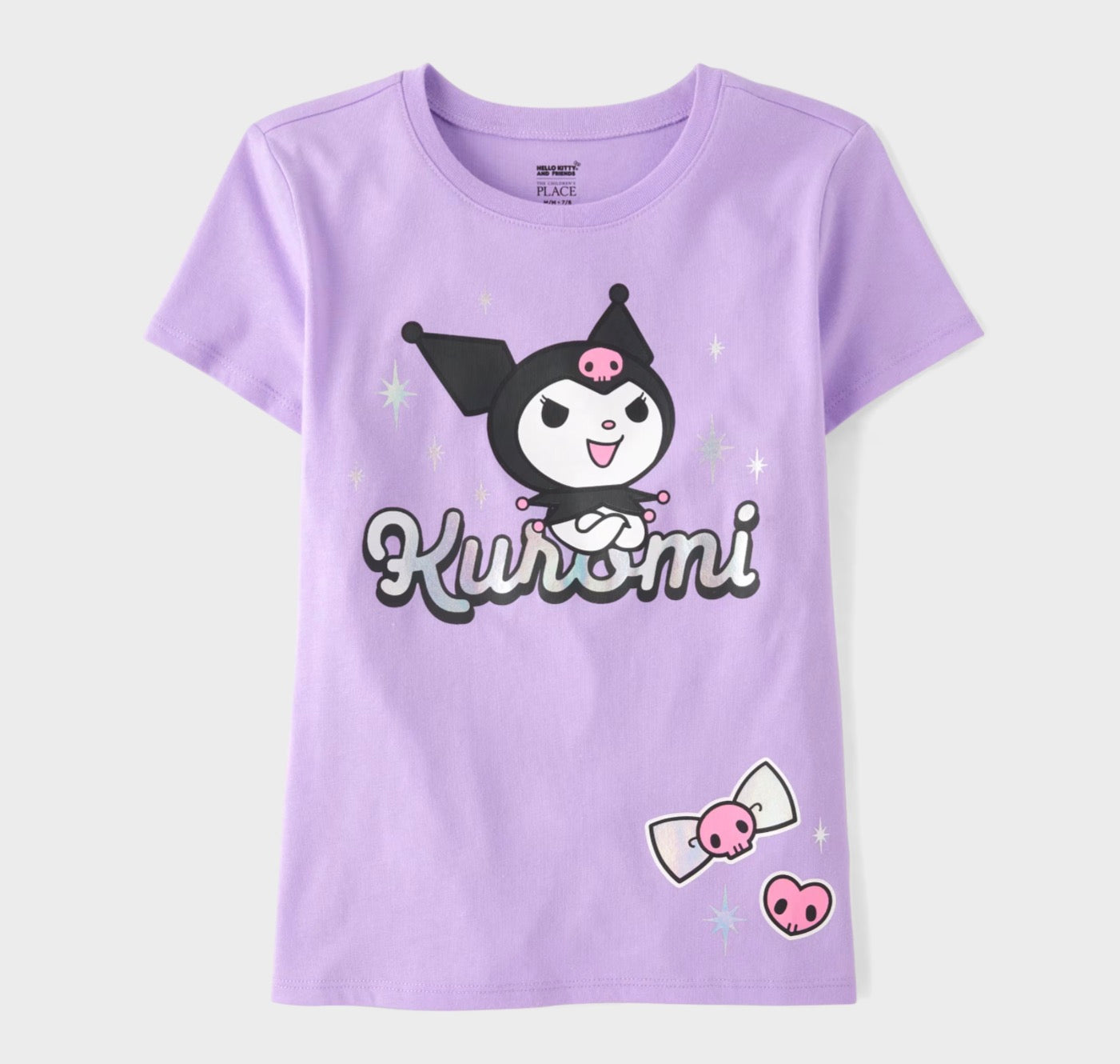 Girls Kuromi™ Holographic Graphic Tee - Purple
