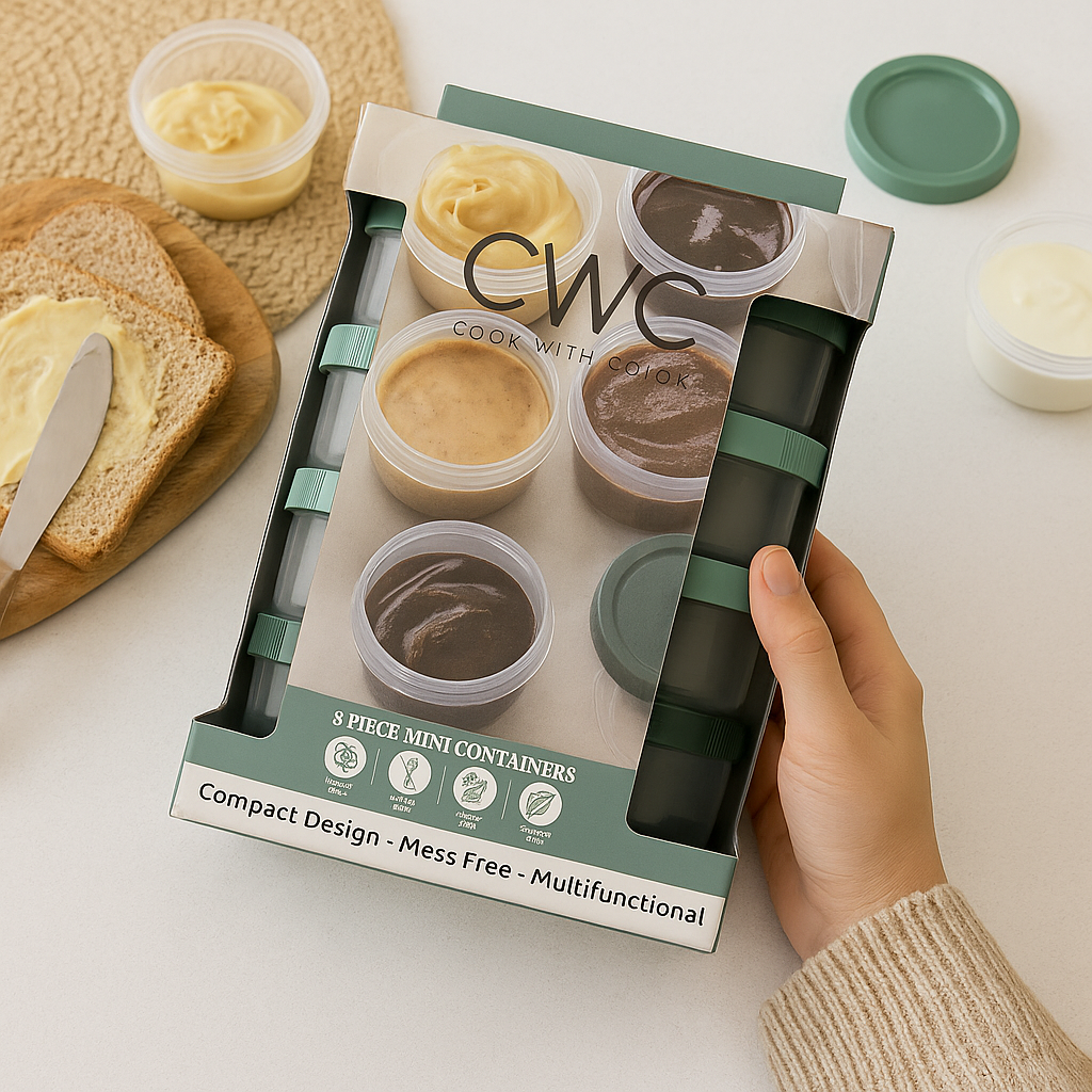 CWC 3-Piece Mini Container Set – Compact, Mess-Free, and Multifunctional
