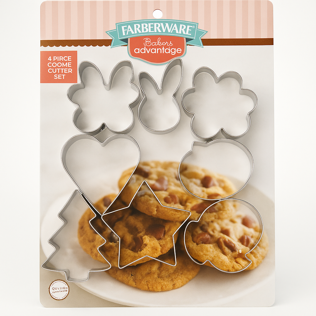 Bake with Joy – Farberware Baker’s Advantage 8-Piece Cookie Cutter Set