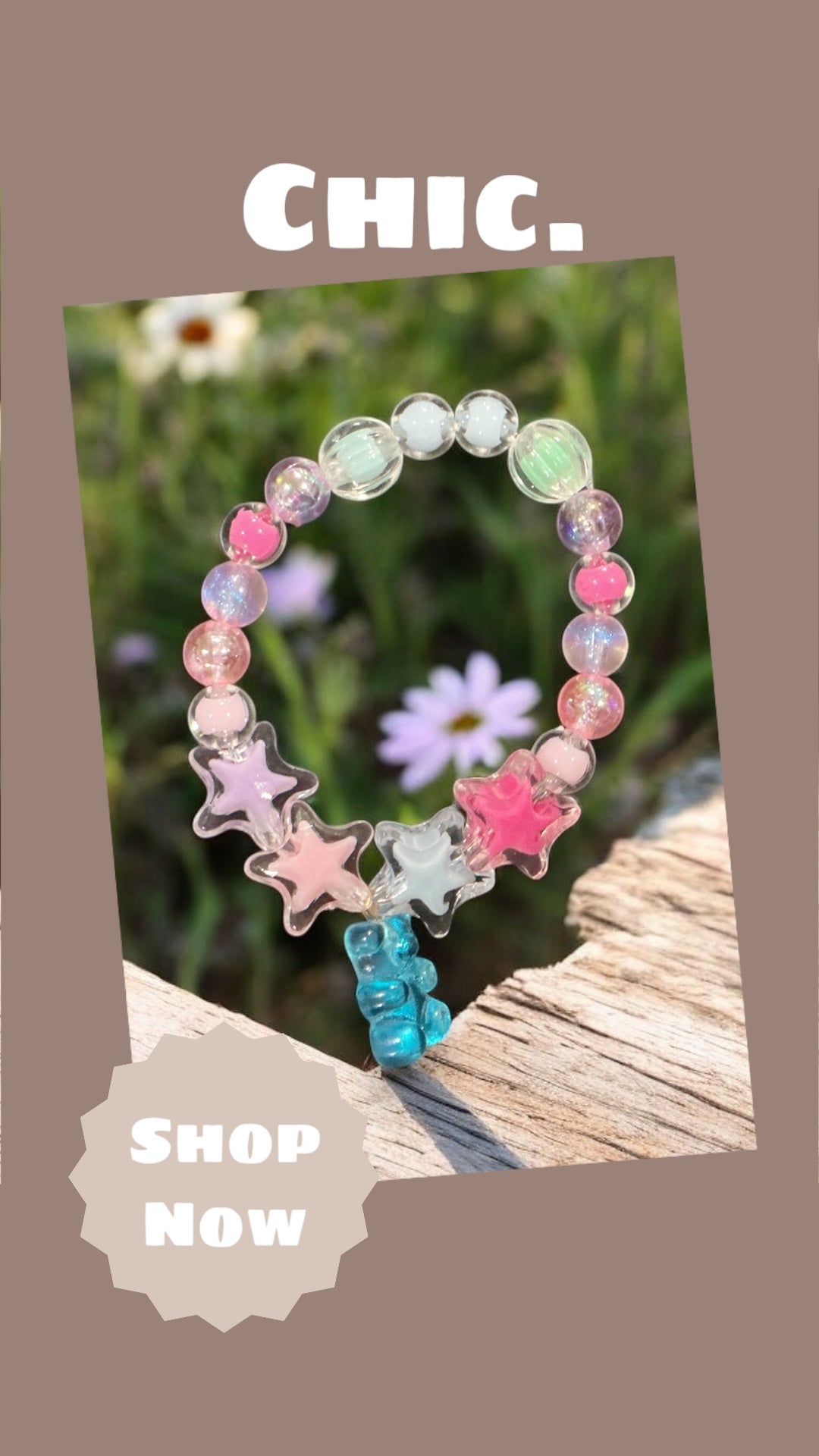 Nelsie’s Starburst Charm Bracelet – Handmade Kids Jewelry