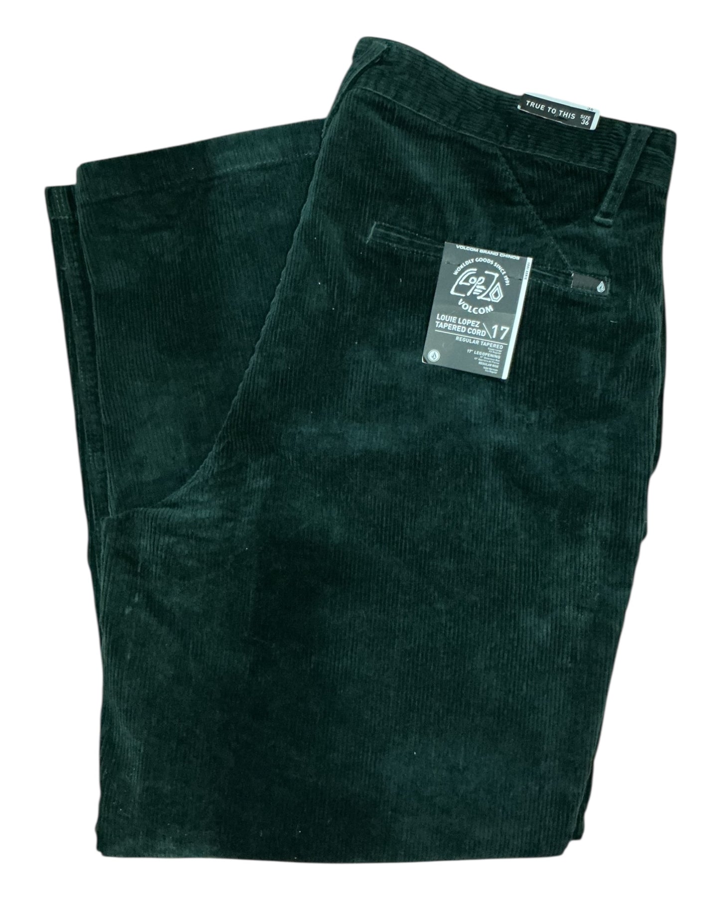 Volcom Louie Lopez Tapered Cord Pants – CDG Color (Deep Green)